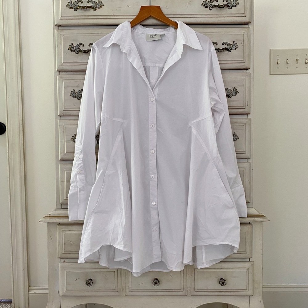 Vici White Button Shirt “Dress”